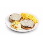 Cheese burger platter