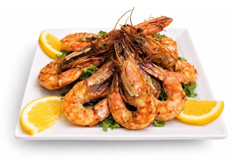 Grilled shrimps