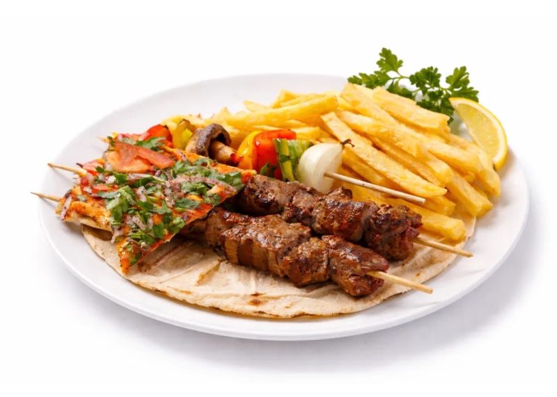 Lahme kebab grilled